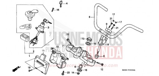 HANDLE PIPE/TOP BRIDGE CA125S de 1995